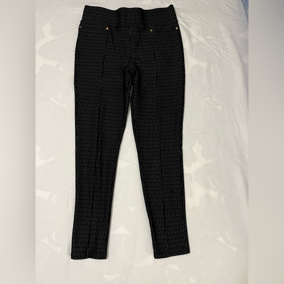 Lark + Grey Pants - Lark + Grey Black Striped Stretchy Pants Size PL
